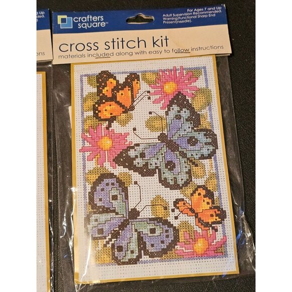Counted Cross Stitch Kits  Lot of 4 Crafters Square New in Package Unopened - Picture 3 of 10
